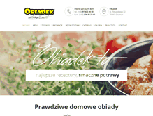 Tablet Screenshot of obiadek.pl
